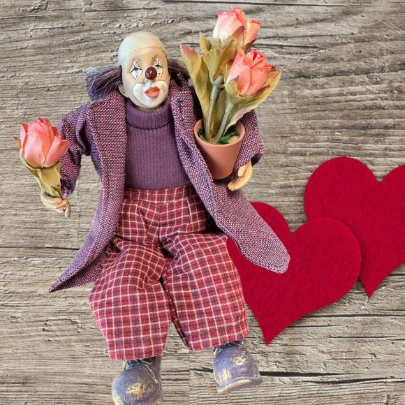 VINTAGE HANDMADE "MR. CLOWN - DATE NIGHT" (EUC) - Picture 5 of 6